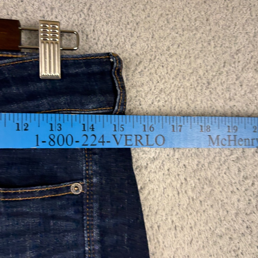 American Eagle Kick Boot Jeans Womens 10 Blue Next Level Stretch Dark Wash Denim - Picture 7 of 9